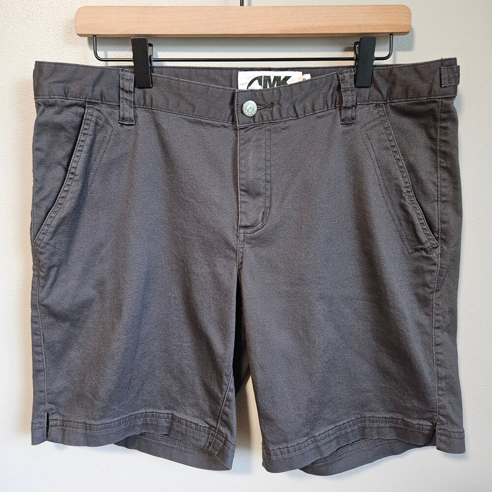 Mountain Khakis Gray Shorts Womens 12 Outdoor Utility Hiking Cotton Stretch